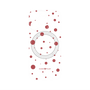 プレミアムパネル with MagSafe［ Dippin dots Red - ディッピンドッツ レッド ］