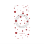 プレミアムパネル with MagSafe［ Dippin dots Red - ディッピンドッツ レッド ］