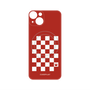 プレミアムパネル with MagSafe［ Racing checkered flag Red - レーシングチェッカーフラッグ レッド ］