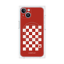 プレミアムパネル with MagSafe［ Racing checkered flag Red - レーシングチェッカーフラッグ レッド ］