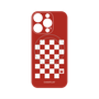 プレミアムパネル with MagSafe［ Racing checkered flag Red - レーシングチェッカーフラッグ レッド ］