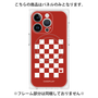 プレミアムパネル with MagSafe［ Racing checkered flag Red - レーシングチェッカーフラッグ レッド ］