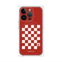 プレミアムパネル with MagSafe［ Racing checkered flag Red - レーシングチェッカーフラッグ レッド ］