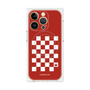 プレミアムパネル with MagSafe［ Racing checkered flag Red - レーシングチェッカーフラッグ レッド ］
