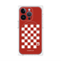 プレミアムパネル with MagSafe［ Racing checkered flag Red - レーシングチェッカーフラッグ レッド ］