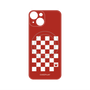 プレミアムパネル with MagSafe［ Racing checkered flag Red - レーシングチェッカーフラッグ レッド ］