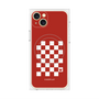 プレミアムパネル with MagSafe［ Racing checkered flag Red - レーシングチェッカーフラッグ レッド ］