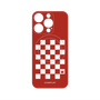 プレミアムパネル with MagSafe［ Racing checkered flag Red - レーシングチェッカーフラッグ レッド ］