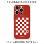 プレミアムパネル with MagSafe［ Racing checkered flag Red - レーシングチェッカーフラッグ レッド ］