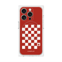 プレミアムパネル with MagSafe［ Racing checkered flag Red - レーシングチェッカーフラッグ レッド ］