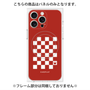 プレミアムパネル with MagSafe［ Racing checkered flag Red - レーシングチェッカーフラッグ レッド ］