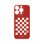 プレミアムパネル with MagSafe［ Racing checkered flag Red - レーシングチェッカーフラッグ レッド ］