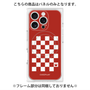 プレミアムパネル with MagSafe［ Racing checkered flag Red - レーシングチェッカーフラッグ レッド ］