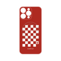 プレミアムパネル with MagSafe［ Racing checkered flag Red - レーシングチェッカーフラッグ レッド ］