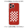 プレミアムパネル with MagSafe［ Racing checkered flag Red - レーシングチェッカーフラッグ レッド ］