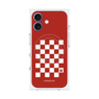 プレミアムパネル with MagSafe［ Racing checkered flag Red - レーシングチェッカーフラッグ レッド ］