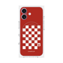 プレミアムパネル with MagSafe［ Racing checkered flag Red - レーシングチェッカーフラッグ レッド ］