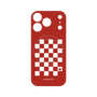 プレミアムパネル with MagSafe［ Racing checkered flag Red - レーシングチェッカーフラッグ レッド ］