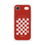 プレミアムパネル with MagSafe［ Racing checkered flag Red - レーシングチェッカーフラッグ レッド ］