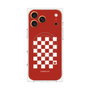 プレミアムパネル with MagSafe［ Racing checkered flag Red - レーシングチェッカーフラッグ レッド ］