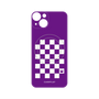プレミアムパネル with MagSafe［ Racing checkered flag Purple - レーシングチェッカーフラッグ パープル ］