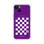 プレミアムパネル with MagSafe［ Racing checkered flag Purple - レーシングチェッカーフラッグ パープル ］