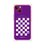 プレミアムパネル with MagSafe［ Racing checkered flag Purple - レーシングチェッカーフラッグ パープル ］