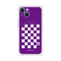 プレミアムパネル with MagSafe［ Racing checkered flag Purple - レーシングチェッカーフラッグ パープル ］