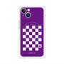 プレミアムパネル with MagSafe［ Racing checkered flag Purple - レーシングチェッカーフラッグ パープル ］