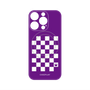 プレミアムパネル with MagSafe［ Racing checkered flag Purple - レーシングチェッカーフラッグ パープル ］