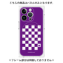 プレミアムパネル with MagSafe［ Racing checkered flag Purple - レーシングチェッカーフラッグ パープル ］