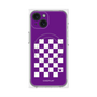 プレミアムパネル with MagSafe［ Racing checkered flag Purple - レーシングチェッカーフラッグ パープル ］