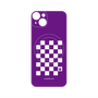 プレミアムパネル with MagSafe［ Racing checkered flag Purple - レーシングチェッカーフラッグ パープル ］