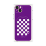プレミアムパネル with MagSafe［ Racing checkered flag Purple - レーシングチェッカーフラッグ パープル ］