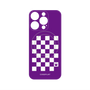 プレミアムパネル with MagSafe［ Racing checkered flag Purple - レーシングチェッカーフラッグ パープル ］