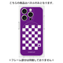 プレミアムパネル with MagSafe［ Racing checkered flag Purple - レーシングチェッカーフラッグ パープル ］
