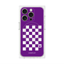 プレミアムパネル with MagSafe［ Racing checkered flag Purple - レーシングチェッカーフラッグ パープル ］