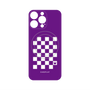 プレミアムパネル with MagSafe［ Racing checkered flag Purple - レーシングチェッカーフラッグ パープル ］