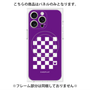 プレミアムパネル with MagSafe［ Racing checkered flag Purple - レーシングチェッカーフラッグ パープル ］