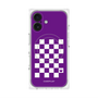 プレミアムパネル with MagSafe［ Racing checkered flag Purple - レーシングチェッカーフラッグ パープル ］