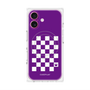 プレミアムパネル with MagSafe［ Racing checkered flag Purple - レーシングチェッカーフラッグ パープル ］