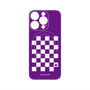プレミアムパネル with MagSafe［ Racing checkered flag Purple - レーシングチェッカーフラッグ パープル ］