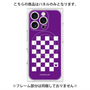 プレミアムパネル with MagSafe［ Racing checkered flag Purple - レーシングチェッカーフラッグ パープル ］