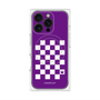 プレミアムパネル with MagSafe［ Racing checkered flag Purple - レーシングチェッカーフラッグ パープル ］