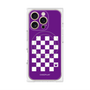 プレミアムパネル with MagSafe［ Racing checkered flag Purple - レーシングチェッカーフラッグ パープル ］