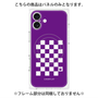 プレミアムパネル with MagSafe［ Racing checkered flag Purple - レーシングチェッカーフラッグ パープル ］
