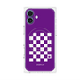 プレミアムパネル with MagSafe［ Racing checkered flag Purple - レーシングチェッカーフラッグ パープル ］