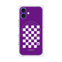 プレミアムパネル with MagSafe［ Racing checkered flag Purple - レーシングチェッカーフラッグ パープル ］
