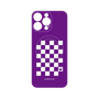 プレミアムパネル with MagSafe［ Racing checkered flag Purple - レーシングチェッカーフラッグ パープル ］