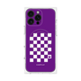 プレミアムパネル with MagSafe［ Racing checkered flag Purple - レーシングチェッカーフラッグ パープル ］